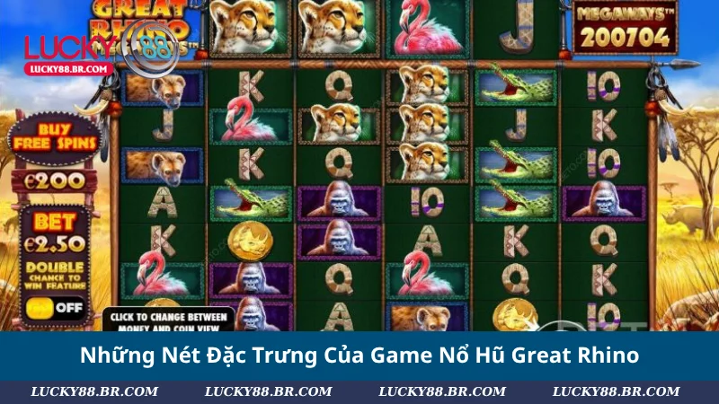 Những Nét Đặc Trưng Của Game Nổ Hũ Great Rhino